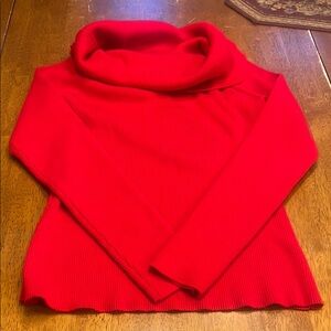 Red Cowl Neck Sweater